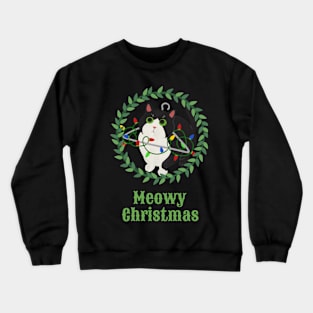 Meowy Christmas! Funny T-shirt Crewneck Sweatshirt